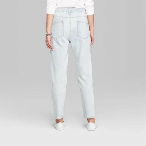 NWT! Wild Fable Distressed Super High Rise Mom Jeans C16 - Picture 2 of 10
